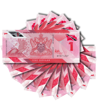 10 banconote, 1 Dollaro, Trinidad e Tobago, 2020, UNC 001494 фото