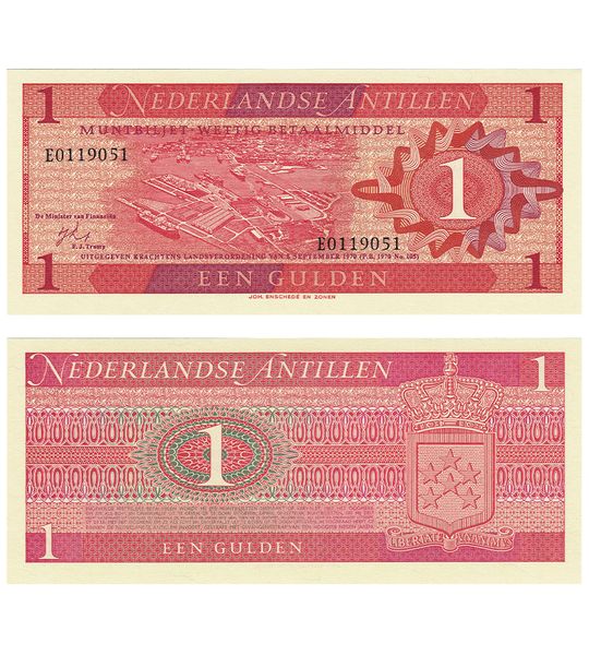 1 Gulden, Нідерландські Антильські острови, 1970 рік, UNC 002940 фото