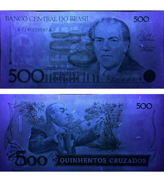 10 банкнот 500 Крузадо, Бразилия, 1987 год, aUNC 004082 фото