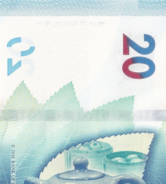 20 dolarów, Hongkong, 2018 rok, UNC
