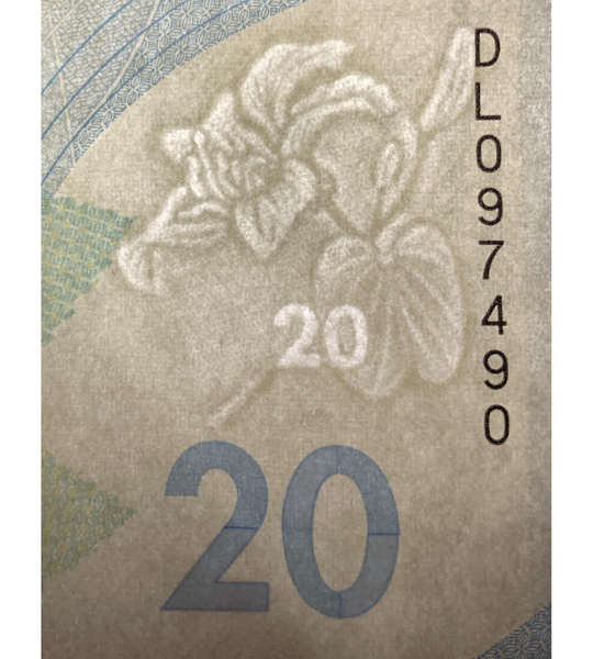 20 dolarów, Hongkong, 2018 rok, UNC