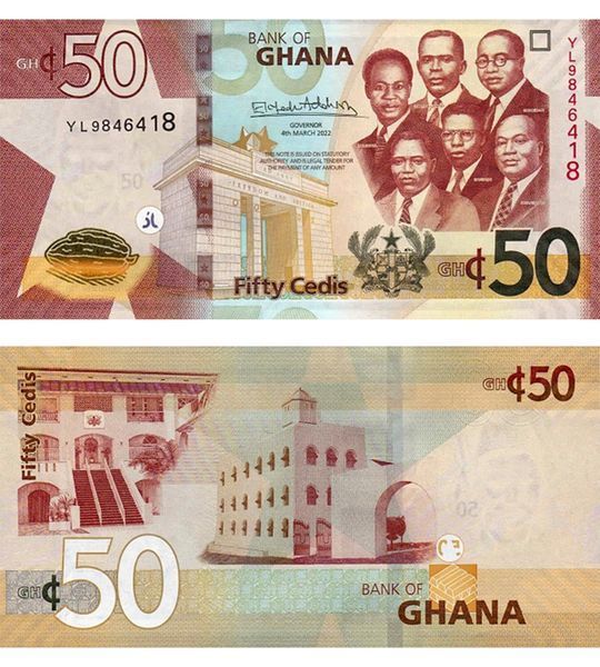 50 Cedis, Ghana, 2022, UNC