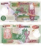 1000 Kwacha, Zambia, 2009, UNC Polymer