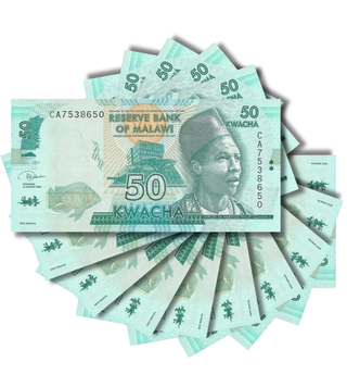 10 billetes de 50 Kwacha, Malawi, 2020, UNC 000865 фото