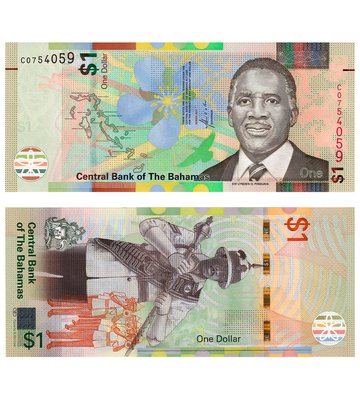 1 Dollar, Багамські острови, 2017 рік, UNC 002691 фото