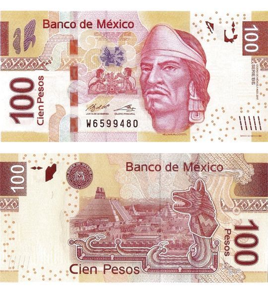 100 Pesos, Mexiko, 2017, UNC 003883 фото 100 Pesos, Mexiko, 2017, UNC 003883 фото