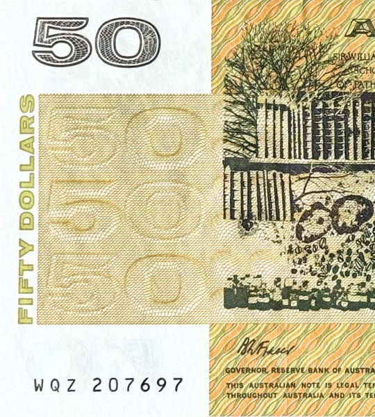 50 Dollars, Австралія, 1973 - 1994 рік, UNC 005428 фото
