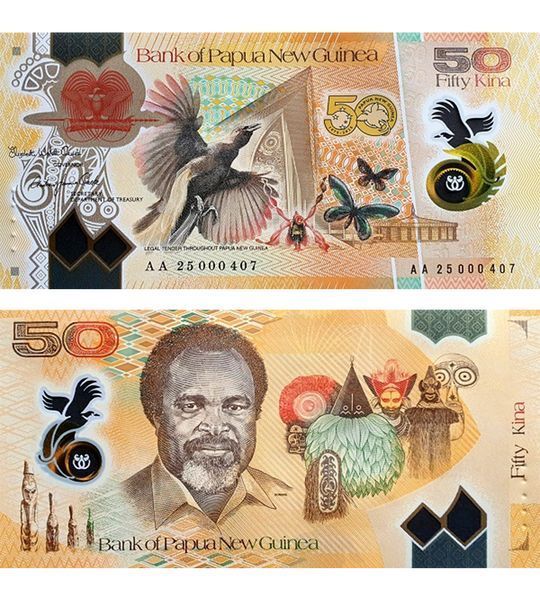 50 كينا، بابوا غينيا الجديدة، 2025، بوليمر تذكاري UNC 004134 фото 50 كينا، بابوا غينيا الجديدة، 2025، بوليمر تذكاري UNC 004134 фото