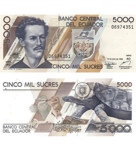 5000 Sucre, Ekwador, 1999, UNC