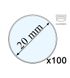 100 капсул для монет - 20 мм, Kammer 001996 фото 1