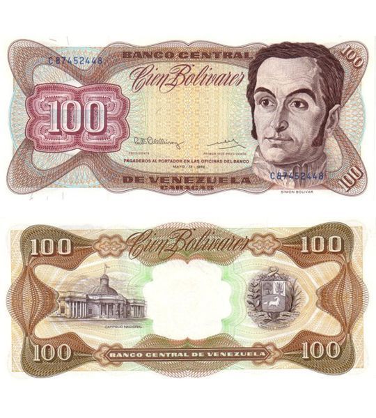 100 Boliwarów, Wenezuela, 1992 rok, UNC