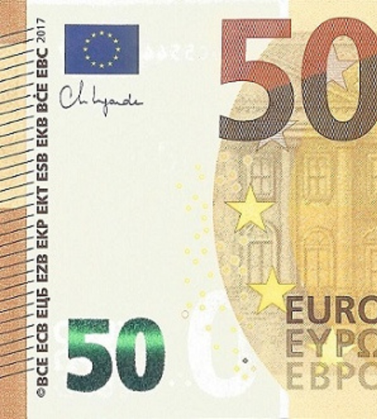 50 euros, France (BCE), pr&eacute;fixe U, 2017, UNC 005295 фото