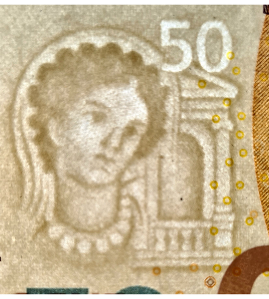 50 euros, France (BCE), pr&eacute;fixe U, 2017, UNC 005295 фото