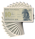 10 banconote da 10 Sen, Indonesia, anno 1964, UNC 004995 фото 1