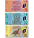 3 Banknotes 5, 10, 20 Tala, Samoa, 2023&ndash;2025, UNC Polymer