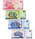 4 banknoty 2000, 5000, 10 000, 20 000 sum, Uzbekistan, 2021 - 2022 rok, UNC