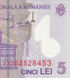 5 Lei, Romania, 2018 (2023), UNC Polymer 004629 фото 7