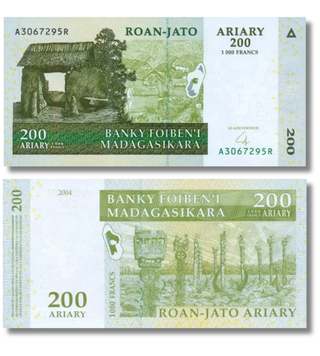200 Ariary, Madagaskar, 2004, UNC