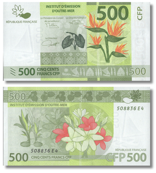 500 frank&oacute;w, Polinezja Francuska, 2014 rok, UNC