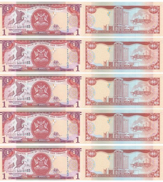 Lot (10 billets) de 1 Dollar, Trinité-et-Tobago, Émission 2006 (2017), en qualité UNC 004236 фото Lot (10 billets) de 1 Dollar, Trinité-et-Tobago, Émission 2006 (2017), en qualité UNC 004236 фото