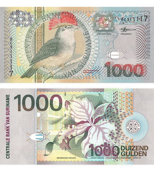 1000 Gulden, Suriname, 2000, UNC