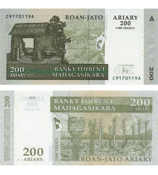 200 阿里亚里, 马达加斯加, 2004年, 全新 003588 фото 200 阿里亚里, 马达加斯加, 2004年, 全新 003588 фото