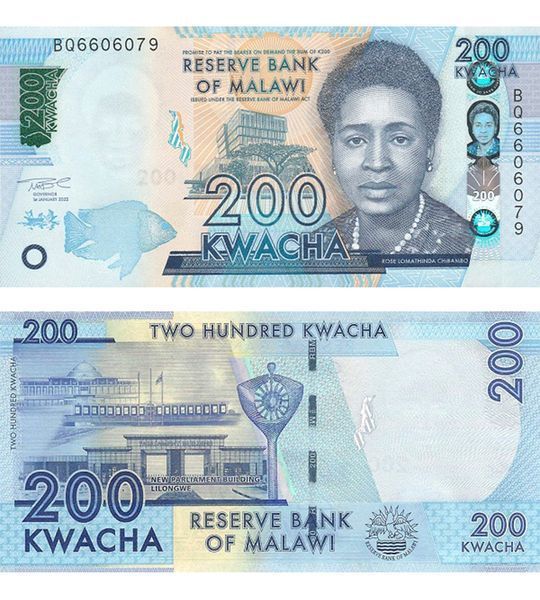 200 Kwacha, Malawi, 2022, UNC