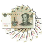10 billetes 1 Yuan, China, 1999, UNC 001902 фото