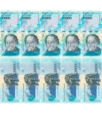 10 банкнот 10000 Bolivares, Венесуела, 2017 рік, UNC 867 фото