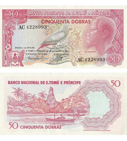 50 Dobras, São Tomé and Príncipe, 1982, UNC