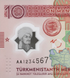 10 manat, Turkmenistan, 2025 rok, UNC Polymer