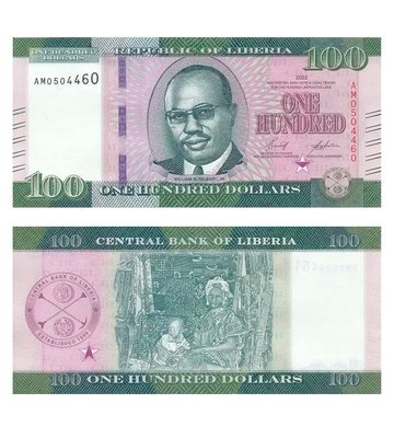 100 Dollars, Ліберія, 2022 рік, UNC 002444 фото