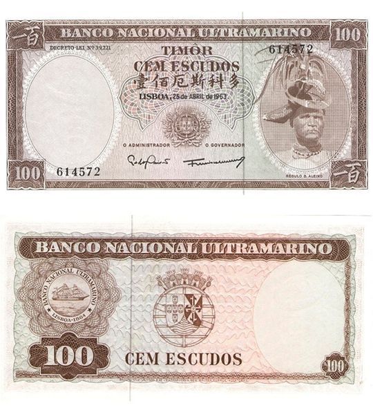 100 Escudos, Timor, 1963 rok, aUNC
