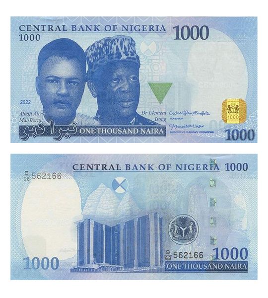 1000 Naira, Nigeria, 2022, UNC