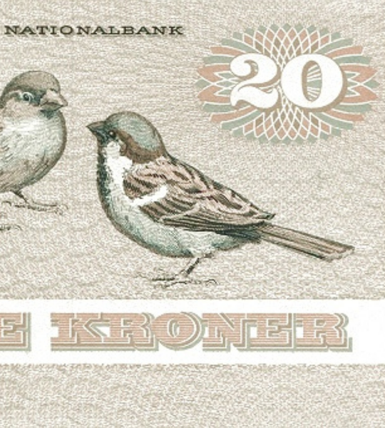 20 Kroner, Данія, 1972 рік, UNC 005283 фото