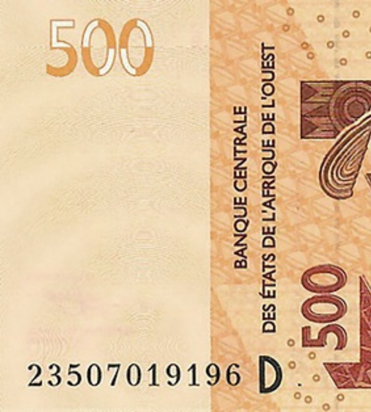 500 فرنك، مالي، 2023، بحالة UNC 005331 фото