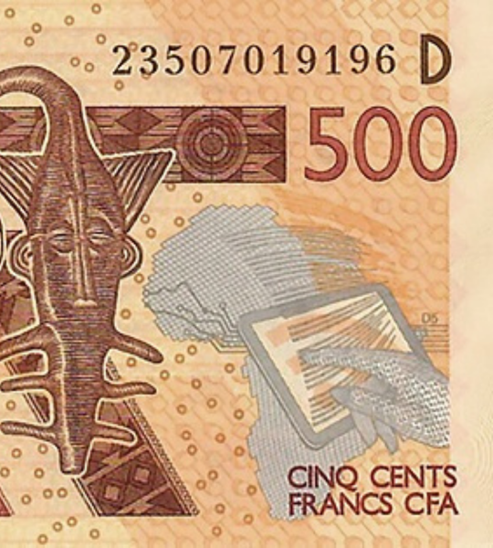 500 فرنك، مالي، 2023، بحالة UNC 005331 фото