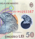 50 lej&oacute;w, Rumunia, 2018 (2025) rok, UNC Polymer