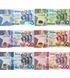 6 banknotes 5, 10, 20, 50, 100, 200 Cedis, Ghana, 2022, UNC