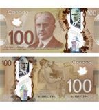 100 Dollars, Canada, 2011, UNC Polymer