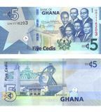 5 Cedi, Ghana, 2022, UNC 003191 фото
