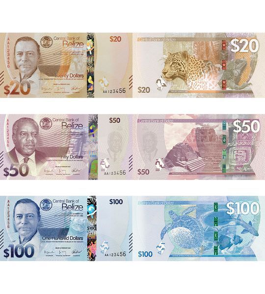 3 банкноти 20, 50, 100 Dollars, Беліз, 2025 рік, UNC 004087 фото 3 банкноти 20, 50, 100 Dollars, Беліз, 2025 рік, UNC 004087 фото