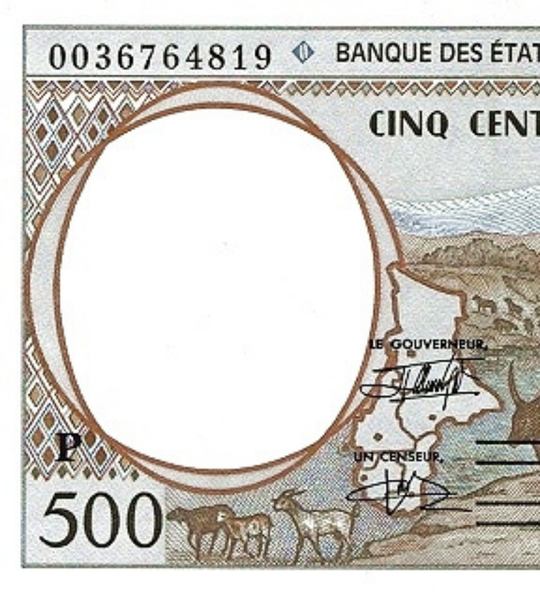 500 franków, Czad, 2000 rok, UNC