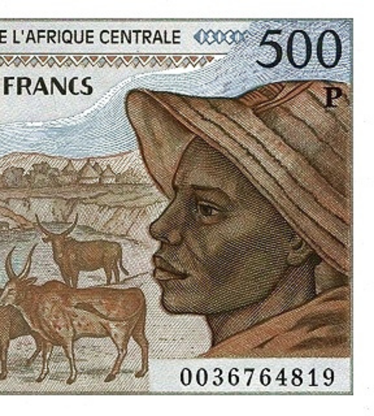 500 franków, Czad, 2000 rok, UNC
