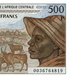 500 frank&oacute;w, Czad, 2000 rok, UNC