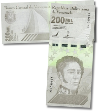 200.000 Bol&iacute;vares, Venezuela, 2020 (2021) a&ntilde;o, UNC 001750 фото