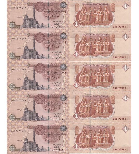 10 banconote da 1 Sterlina, Egitto, 2021, UNC 003342 фото 10 banconote da 1 Sterlina, Egitto, 2021, UNC 003342 фото