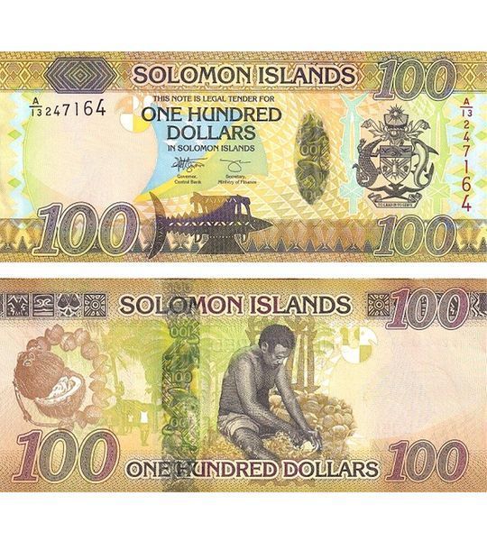100 دولار، جزر سليمان، 2015 (2023)، UNC 004569 фото 100 دولار، جزر سليمان، 2015 (2023)، UNC 004569 фото