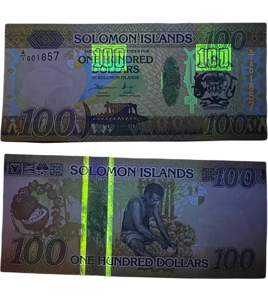 100 دولار، جزر سليمان، 2015 (2023)، UNC 004569 фото 100 دولار، جزر سليمان، 2015 (2023)، UNC 004569 фото
