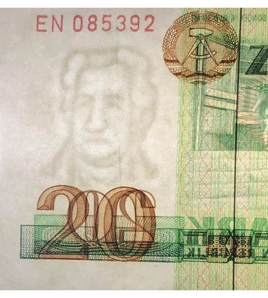 20 مارك، ألمانيا (ألمانيا الشرقية)، 1975, حالة لم تلمس (UNC) 004914 фото 20 مارك، ألمانيا (ألمانيا الشرقية)، 1975, حالة لم تلمس (UNC) 004914 фото